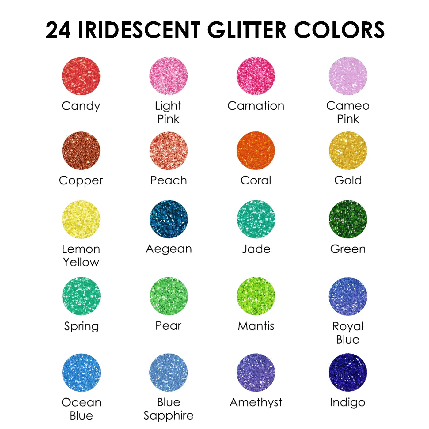 Medium Tip Iridescent Glitter Acrylic Paint Marker Set of 24, Dealsforyoudays