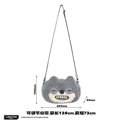 Fuggler Plush Crossbody Bag - Ugly-Cute Monster Plush Purse with Adjustable Strap, Quirky Y2K Shoulder Bag & Funny Fashion Accessory Gift for Teen Girls & Women