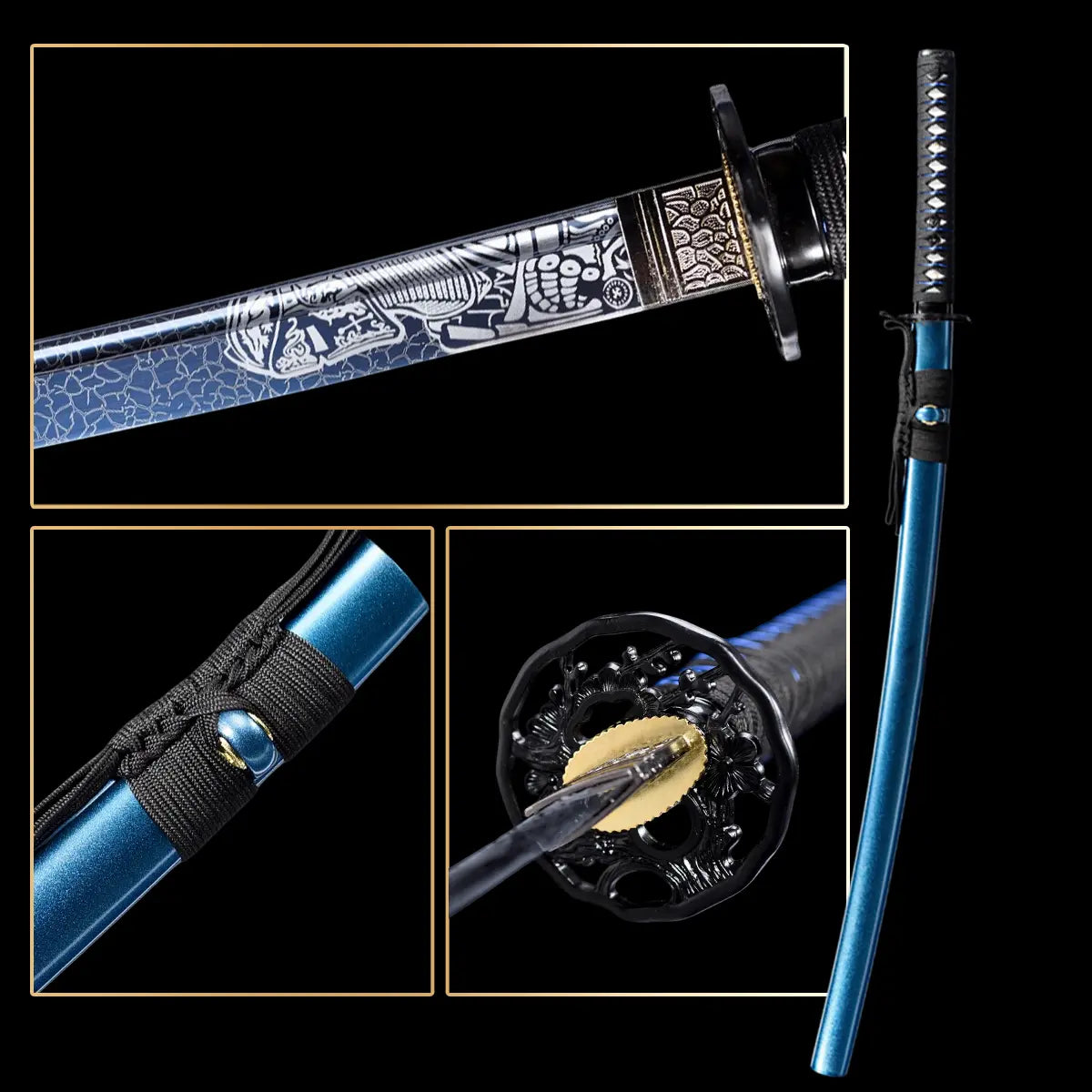 Handmade Soul Series Display Katana Cosplay Prop Art Decor Gift for Hobbyists