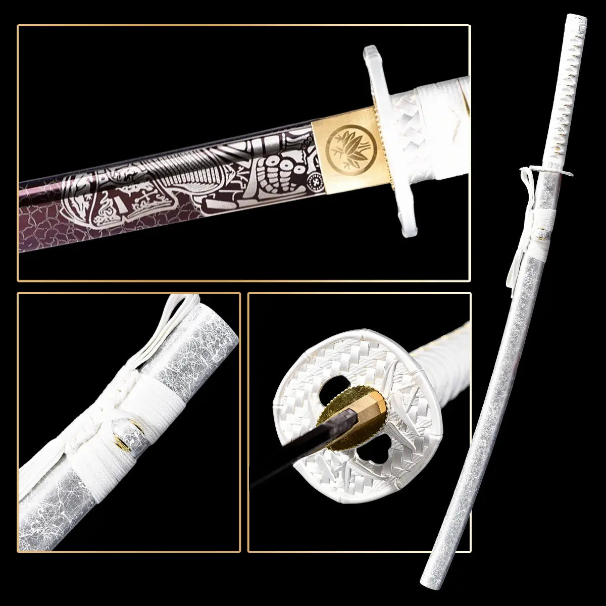 Handmade Soul Series Display Katana Cosplay Prop Art Decor Gift for Hobbyists