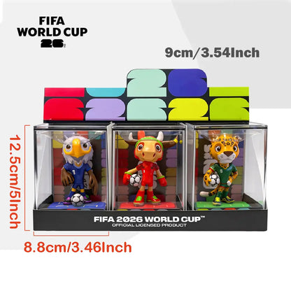 [Set of 3] FIFA 2026 World Cup Collectible Mascot Figurines Toys Official Licensed Clutch Zayu and Maple Summervibes Outdoorfun Anime Figures Set