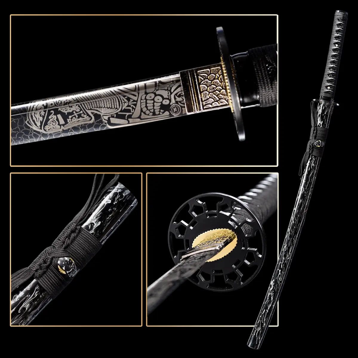 Handmade Soul Series Display Katana Cosplay Prop Art Decor Gift for Hobbyists