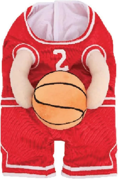 2025 New Dog Halloween Costumes, Dog Basketball Costume with Ball, Halloween Costumes with Basketball, Costume for Small Medium Large Dogs (1*Yellow, Small)