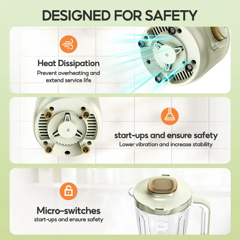 Alltou 3-In-1 Smoothie Blender & Meat Grinder, 5-Speed Food Chopper with Pulse, Kitchen Processor for Baby Food, Fresh Juice, Sauce & Meal Prep Fruit Vegetable Juicer Powerful Juicer Machine