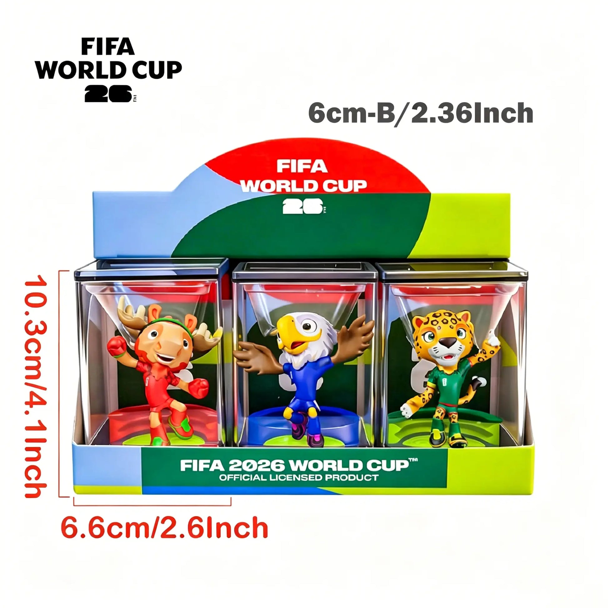 [Set of 3] FIFA 2026 World Cup Collectible Mascot Figurines Toys Official Licensed Clutch Zayu and Maple Summervibes Outdoorfun Anime Figures Set