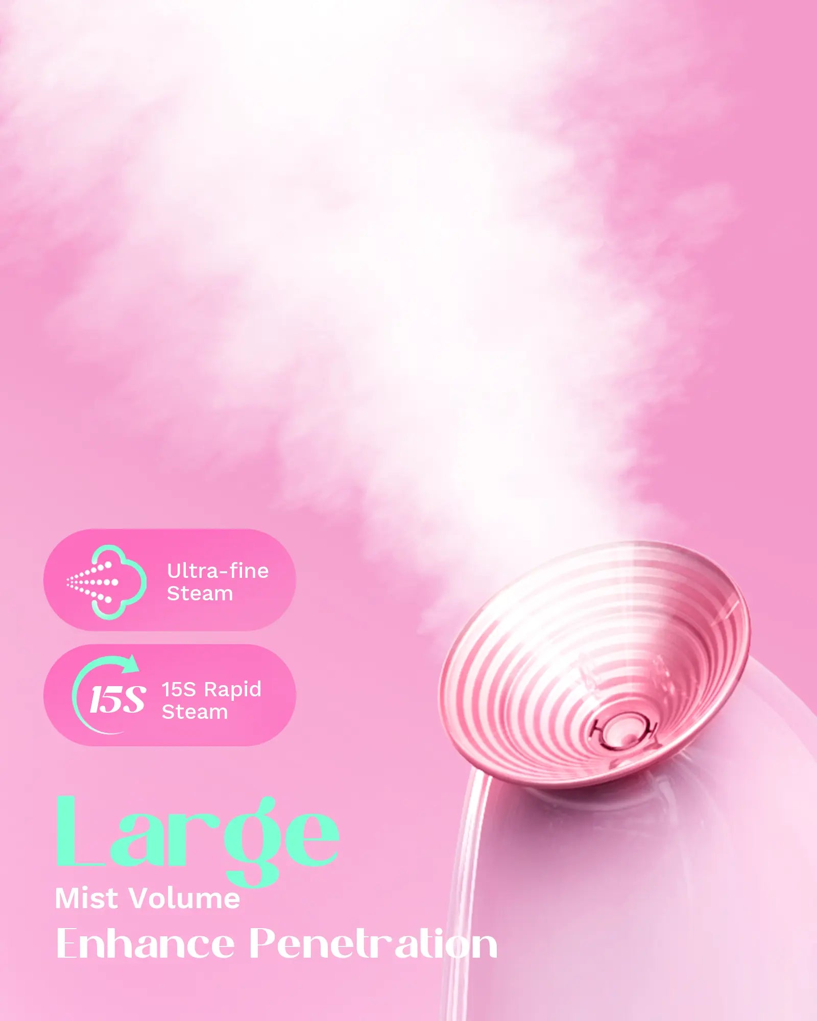 Wavytalk Portable Nano Ionic Facial Steamer - Quick Mist for Deep Cleansing Intensive Hydration, Penguin Design and Beauty on the Go