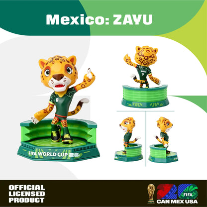 [Set of 3] FIFA 2026 World Cup Collectible Mascot Figurines Toys Official Licensed Clutch Zayu and Maple Summervibes Outdoorfun Anime Figures Set