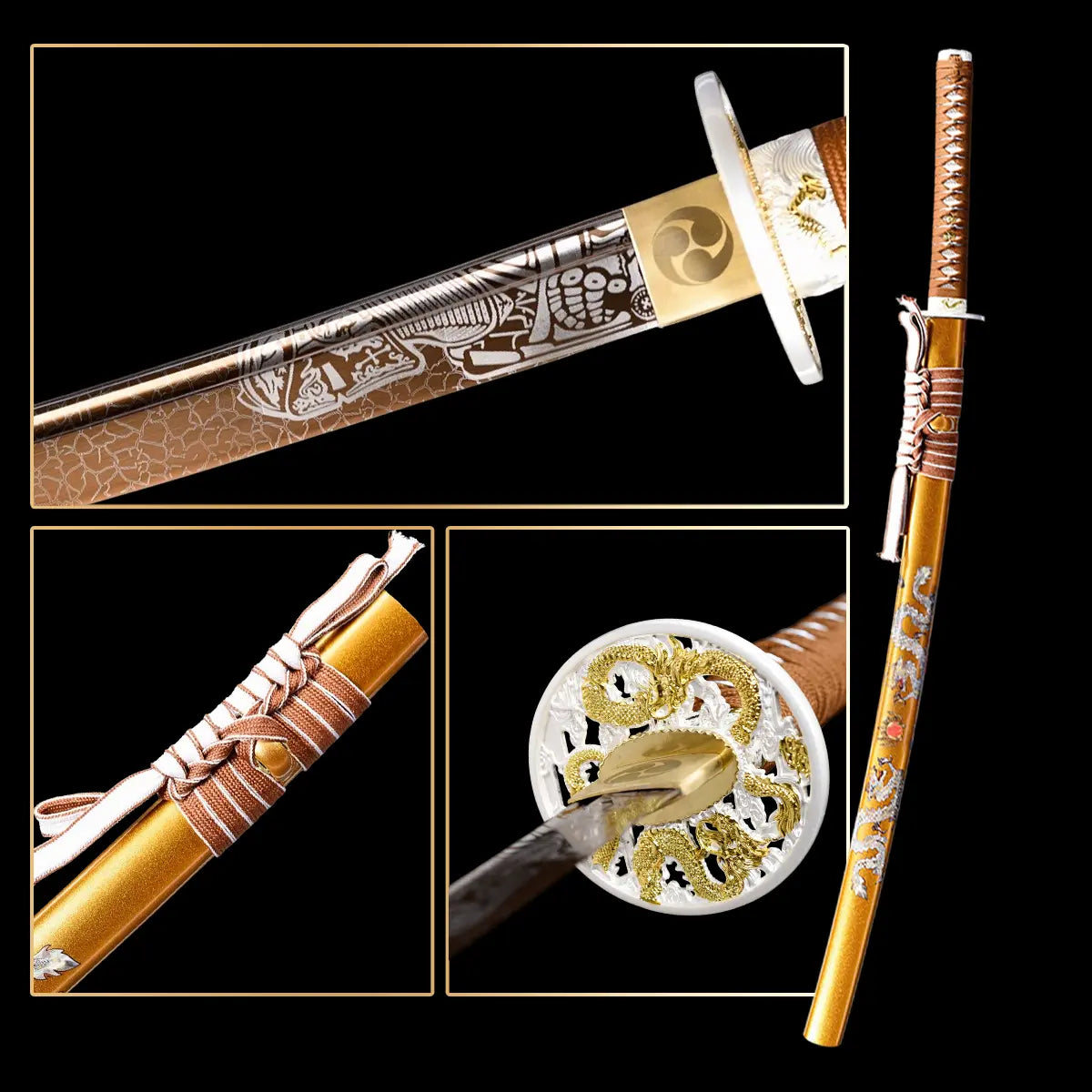 Handmade Soul Series Display Katana Cosplay Prop Art Decor Gift for Hobbyists