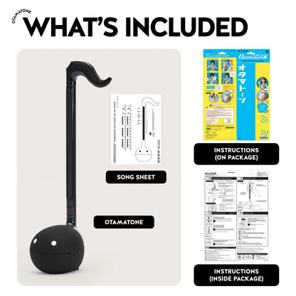 Otamatone Regular [Black] - Japanese Musical Instrument Electronic Synthesizer - Maywa Denki Studio - Fun Gift for Children, Teens, Adults