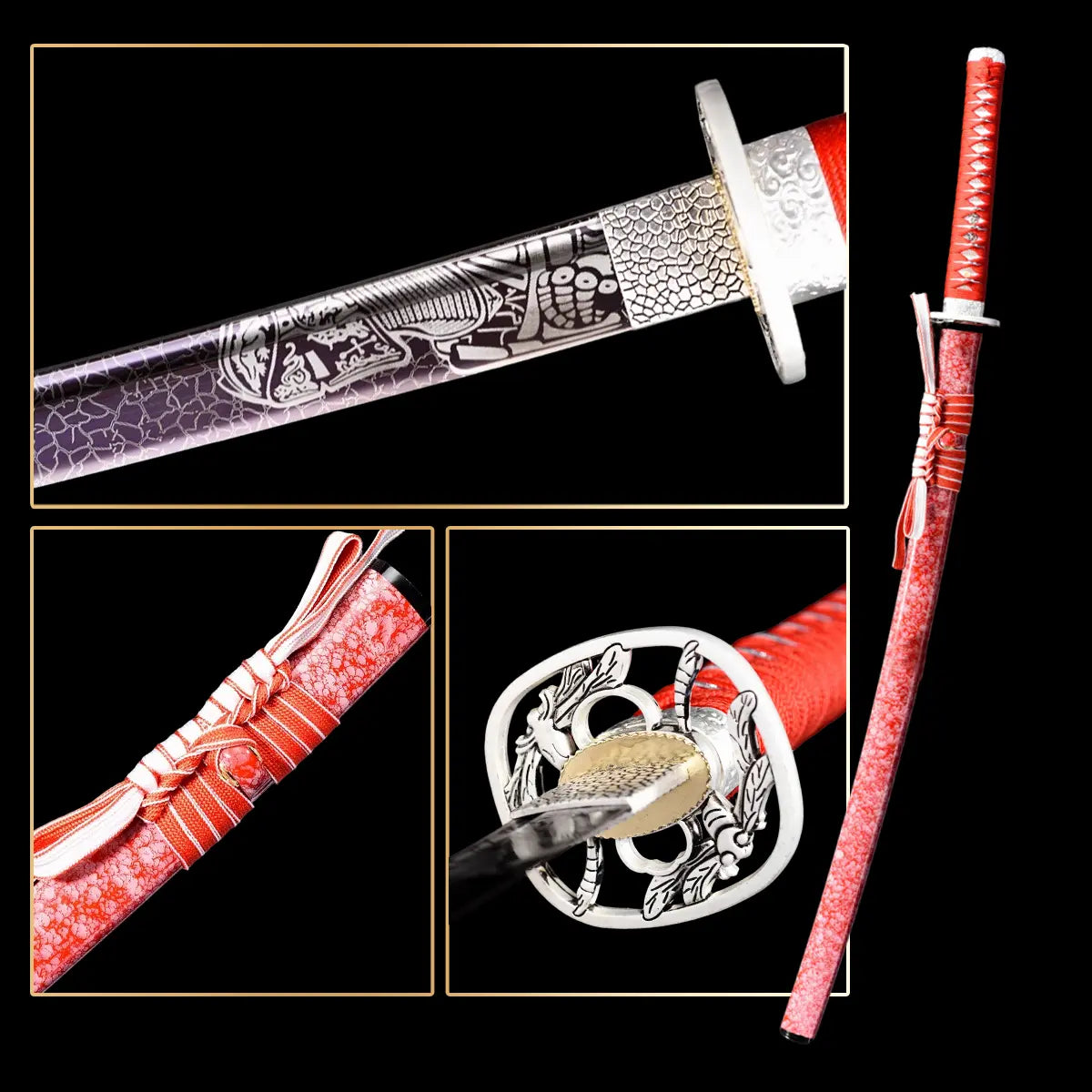 Handmade Soul Series Display Katana Cosplay Prop Art Decor Gift for Hobbyists