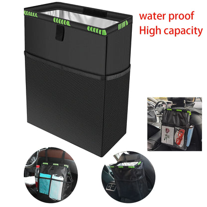 Waterproof Car Trash Can Garbage Bag Car Storage Bag Large Capacity Hanging Foldable and Portable
