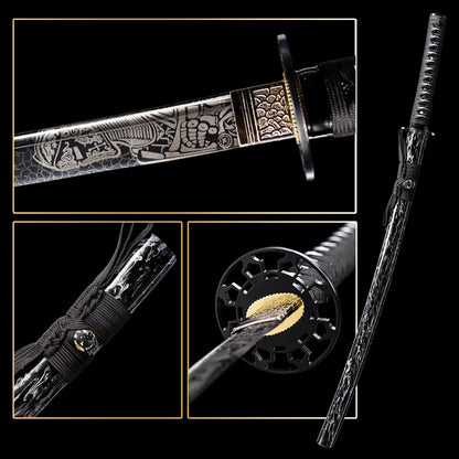 Handmade Soul Series Display Katana Cosplay Prop Art Decor Gift for Hobbyists